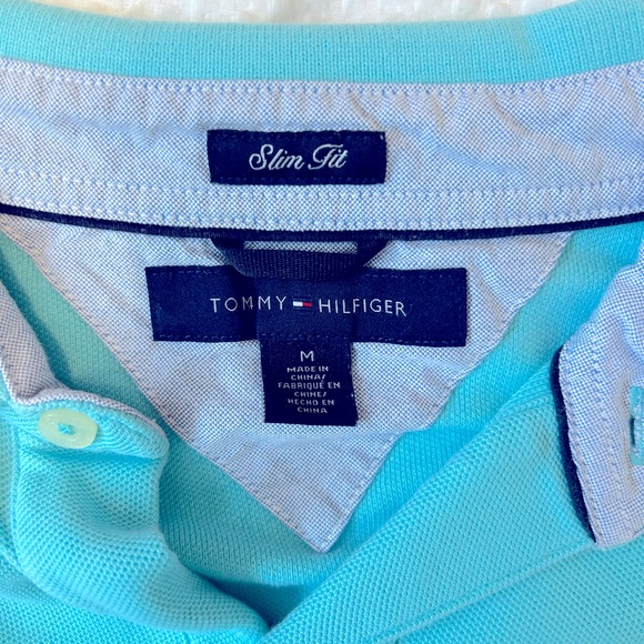 Tommy Hilfiger Men’s Slim Fit Polo Shirt (Medium) - Picture 2 of 4